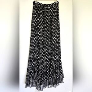 100% Silk Maxi Skirt By Diane Von Furstenberg